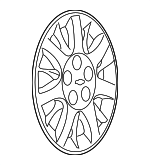 9592879 - Suspension: Wheel Cover for Chevrolet: Impala, Monte Carlo Image