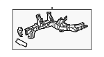 60910TZ5316ZZ - : Rail Assembly for Honda: Odyssey, Passport, Pilot Image