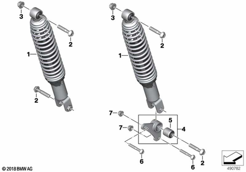 Spring Strut, Mounted Parts for 2026 BMW-Motorrad C 400 GT #0