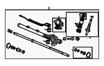 53601SDAA05 - Steering: Steering Gear for Honda: Accord Image