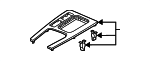 83431T60A21ZA - Body: Shift Panel for Honda Image