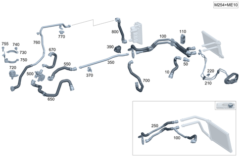 Heating Water Line for 2026 Mercedes-Benz GLC350e #0