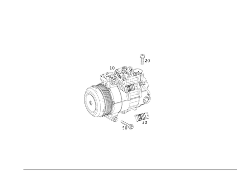 Refrigerant Compressor for 2016 Mercedes-Benz GLE450 AMG #0