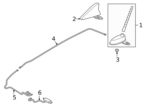 Antenna & Radio for 2022 Hyundai Santa Fe #0