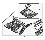8G1Z5411215BA - Body: Floor Pan Assembly for Ford: Taurus | Mercury: Sable Image