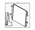C2D26543 - : A/C Condenser for Jaguar: F-Type, XF, XFR, XFR-S, XJ, XJR, XJR575, XK, XKR, XKR-S Image