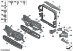 51745A291D9 - : Air Duct, Radiator, Top for BMW Image