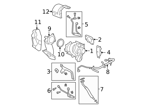 Turbocharger & Components for 2009 Chevrolet HHR #0