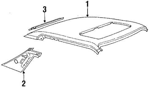 Roof & Back Glass for 1984 Ford Mustang #1