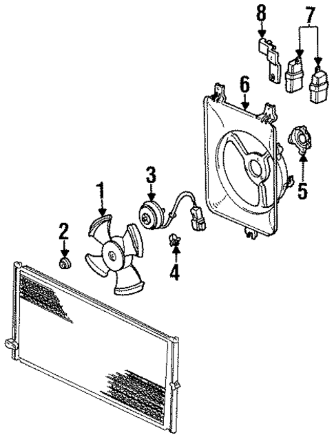 Condenser Fan for 1998 Isuzu Oasis #0