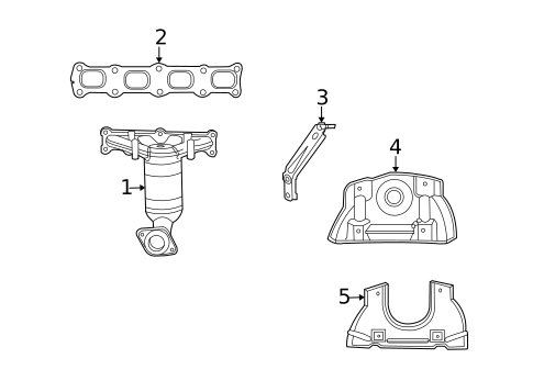 Exhaust Manifold for 2014 Jeep Patriot #0
