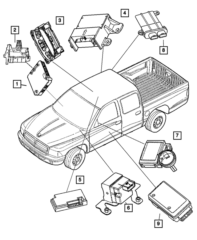 56040640AJ - Electrical: Front Control Module for Mopar Image image