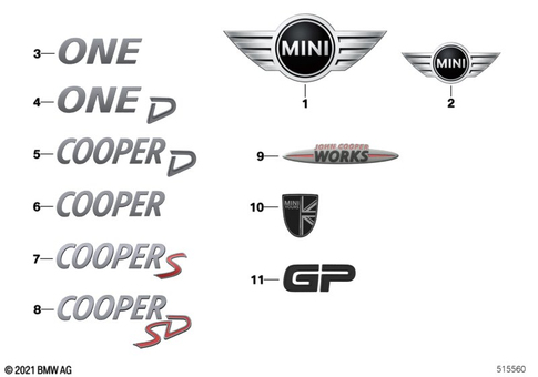 Exterior Trim / Grill for 2020 Mini JCW GP #2