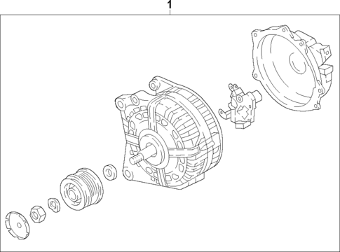 Alternator for 2019 Volkswagen Tiguan #1