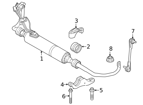 Stabilizer Bar & Components for 2016 BMW 750i #1