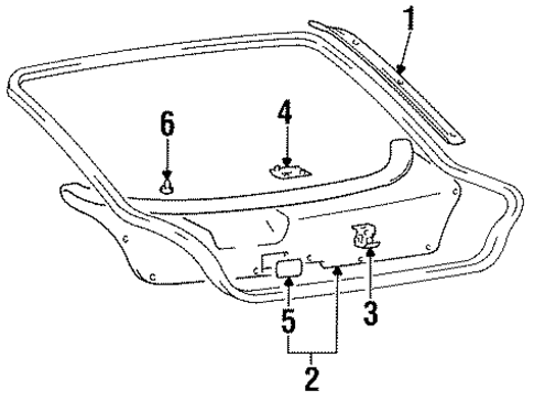 Interior Trim for 1999 Hyundai Accent #0
