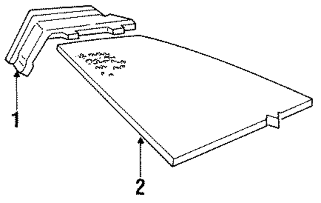 E6AZ5446668B1D - Body: Package Tray for Ford: LTD, LTD Crown Victoria Image