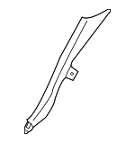 76918JK90B - Body: Lower Quarter Trim for Infiniti Image