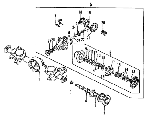 Differential for 1991 Mitsubishi Mighty Max #1