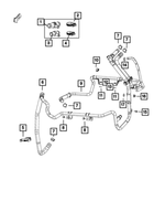 68245455AA - Air Conditioners and Heaters: Heater Hose Connector for Mopar Image image