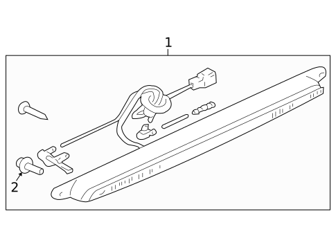 High Mounted Stop Lamp for 2010 Mitsubishi Outlander #0