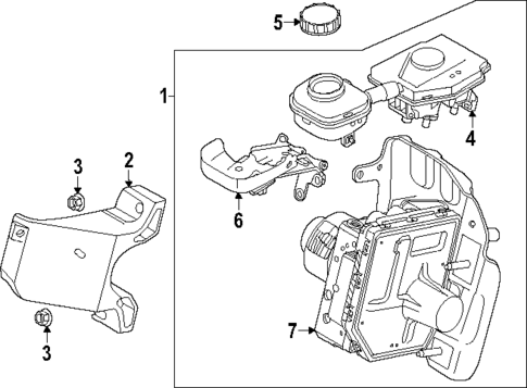 Master Cylinder - Components On Dash Panel for 2023 Volvo XC40 #0