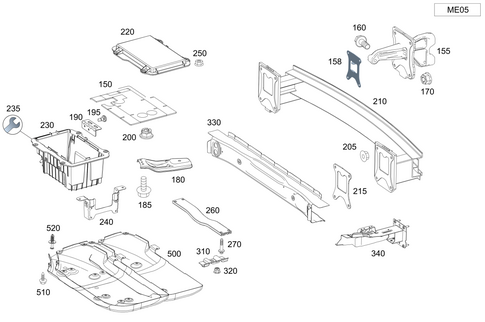 Rear End Floor for 2024 Mercedes-Benz GLE450e #0