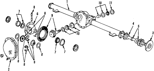 4856540AB - Universals &amp; Rear Axle: Differential Ring And Pinion for Mopar Image