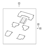 7BK221D7AD - Interior Trim: Floor Mat Kit for Jeep: Grand Wagoneer Image