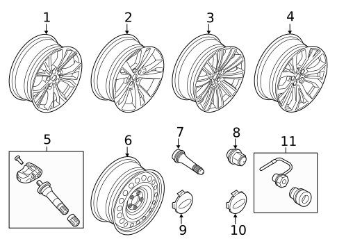 Tire Pressure Monitor Components for 2023 Ford Escape #5