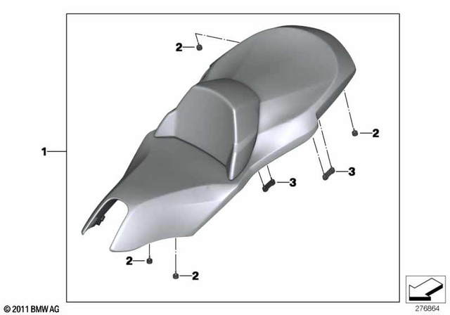 52538527115 - Ergonomics &amp; Comfort: Rubber Element for BMW-Motorrad Image