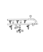 4861584AB - Fuel: Fuel Rail for Chrysler: Pacifica, Sebring, Town &amp; Country | Dodge: Avenger, Grand Caravan, Journey Image