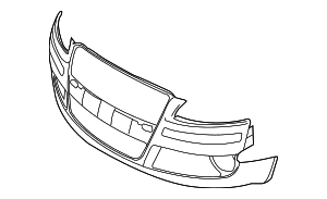 4E0807105RGRU - : Bumper Cover for Audi: A8 Quattro Image