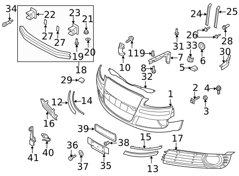 Bumper & Components - Front for 2007 Audi A8 Quattro #0