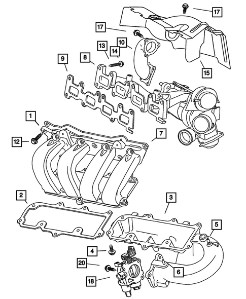 Manifolds for 2003 Chrysler Sebring #0