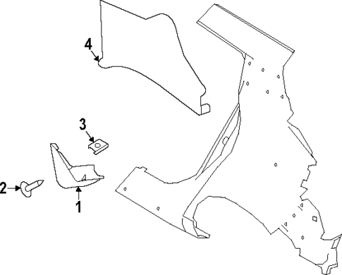 Exterior Trim - Quarter Panel for 2022 Nissan LEAF #0