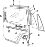 D8BZ5427008A - Body: Regulator for Ford: LTD | Mercury: Marquis Image