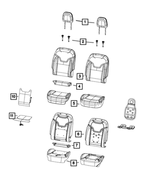 7CT02LA8AA - : Front Seat Back Cover, Right for Jeep: Compass Image