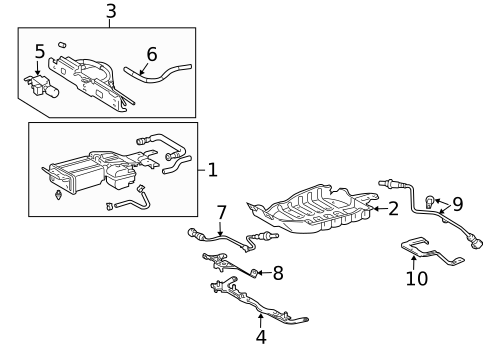 Emission Components for 2008 Lexus RX400h #0