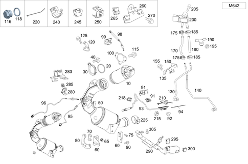Exhaust System on 6-Cylinder Diesel Vehicles for 2013 Mercedes-Benz E350 #0