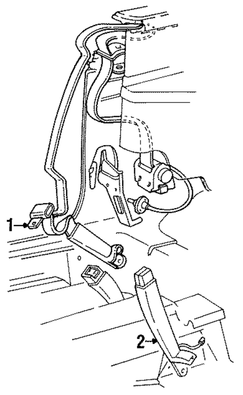 Front Seat Belts for 1989 Chrysler TC Maserati #0
