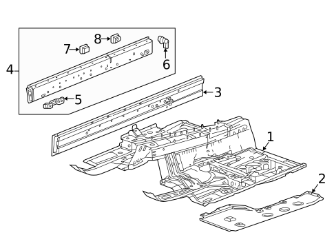 Floor & Rocker for 2019 Cadillac ATS #0