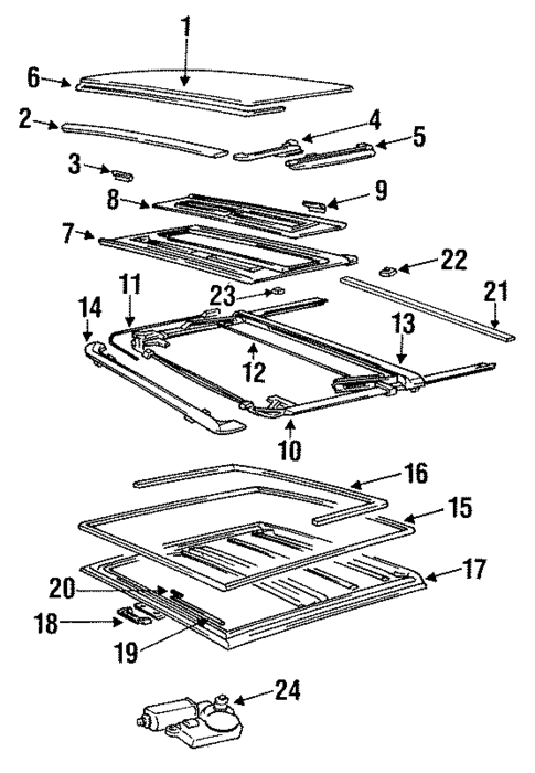 Sliding Roof for 1994 Volvo 960 #0