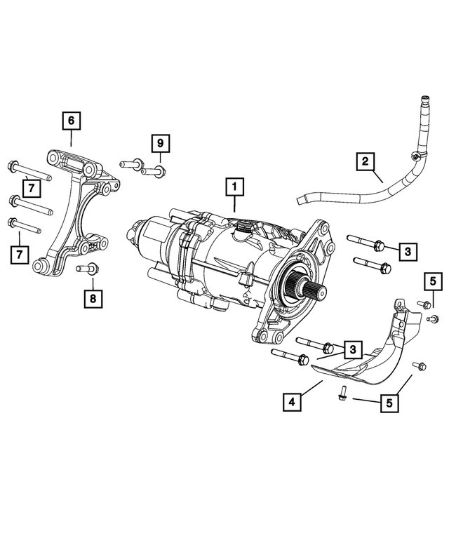 68446575AA - Transfer Case and Power Transfer Unit: Vent Hose for Mopar Image