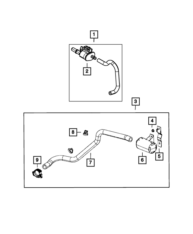 68080298AA - Emission Controls: Fuel Filler Vent Filter for Mopar Image
