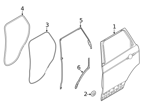 Door & Components for 2022 Land Rover Range Rover Sport #0