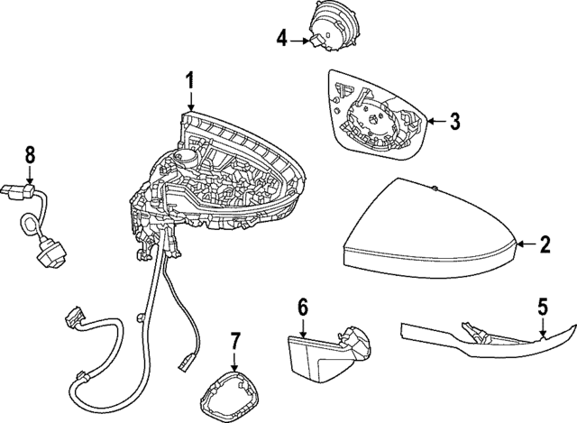 963016SC4A - Electrical: Mirror for INFINITI: QX60 Image