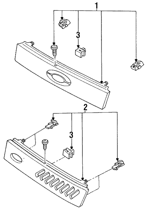 Grille & Components for 1993 Ford Escort #0