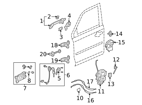 Front Door for 2015 Honda Pilot #2
