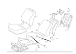 1249104434 - : Backrest Frame for Mercedes-Benz: 300CE Image